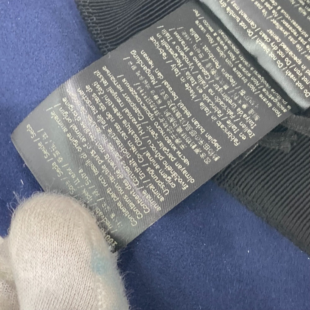 FENDI FXQ801 Logo Two-Tone Bucket Hat, Bob Hat, Goatskin, Men's, Blue