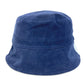 FENDI FXQ801 Logo Two-Tone Bucket Hat, Bob Hat, Goatskin, Men's, Blue