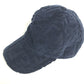 FENDI FXQ768 Zucca Pile Baseball Cap, Cotton, Navy, Women's