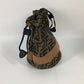 FENDI FXQ891 Handbag AIJE RAFFIA BUCKET Hat Bucket Hat &amp; Drawstring Bag Hat Bucket Hat Bob Hat Leather Women's Beige
