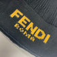 FENDI FXQ108 ロゴ ビーニー 帽子 ニット帽 ニットキャップ ニット帽 コットン メンズ