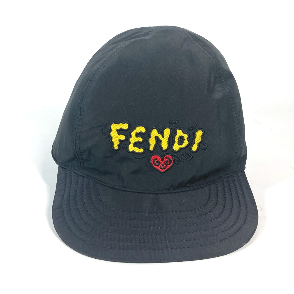 FENDI Mr.doodle コラボ ミスタードゥードゥル ロゴ ハート 帽子 キャップ帽 ベースボール  キャップ ナイロン メンズ