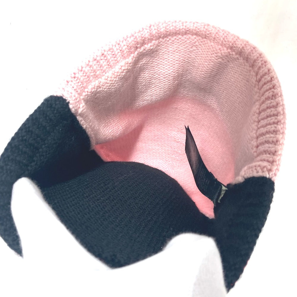 FENDI FXQ056 ビーニー 帽子 ニット帽 ニットキャップ ロゴ ポンポン付き ニット帽 ウール ユニセックス - brandshop-reference