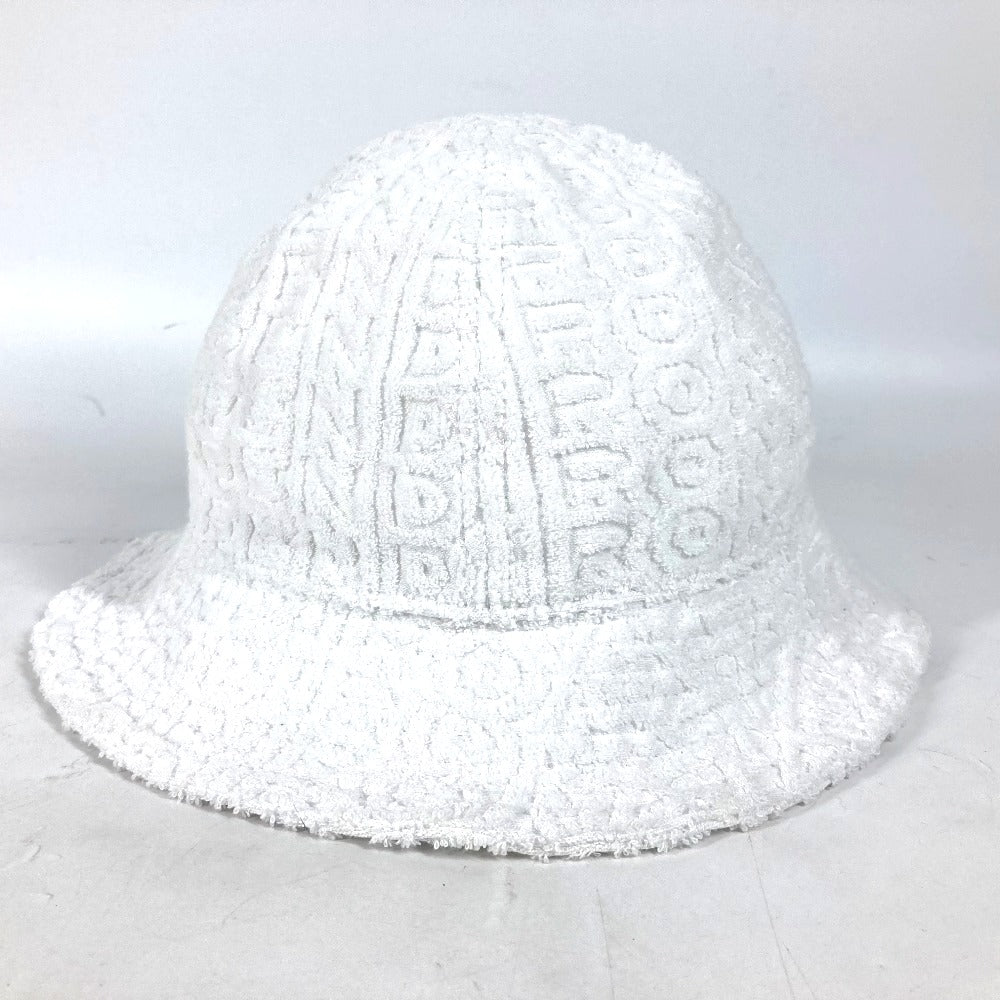 FENDI FXQ982 マークジェイコブス MARC JACOBS コラボ ズッカ ロゴ ハット帽 帽子 バケットハット ボブハット パイル ハット コットン レディース ホワイト - brandshop-reference
