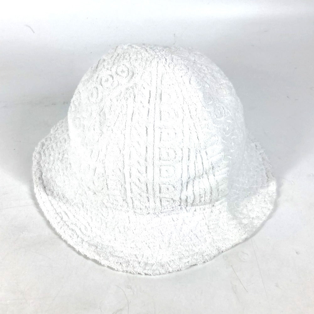 FENDI FXQ982 マークジェイコブス MARC JACOBS コラボ ズッカ ロゴ ハット帽 帽子 バケットハット ボブハット パイル ハット コットン レディース ホワイト - brandshop-reference