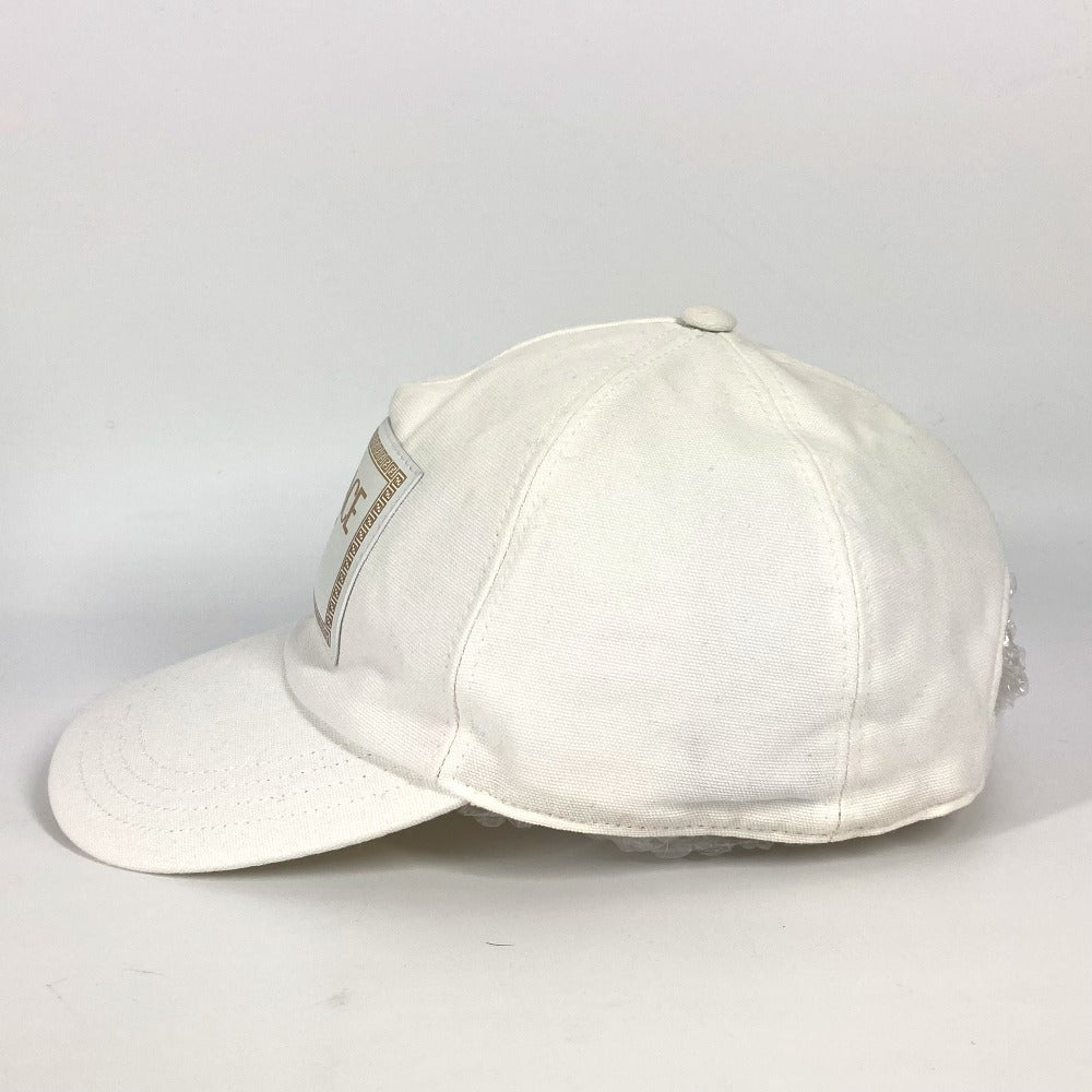 FENDI FXQ768 ヴェルサーチ コラボ versace フェンダーチェ fendace 帽子 キャップ帽 ベースボール キャップ コットン ユニセックス ホワイト - brandshop-reference