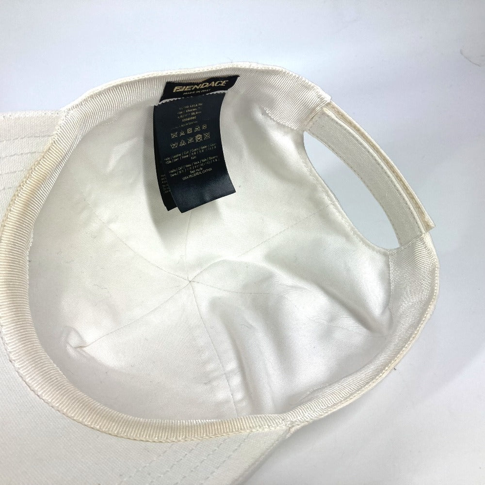 FENDI FXQ768 ヴェルサーチ コラボ versace フェンダーチェ fendace 帽子 キャップ帽 ベースボール キャップ コットン ユニセックス ホワイト - brandshop-reference