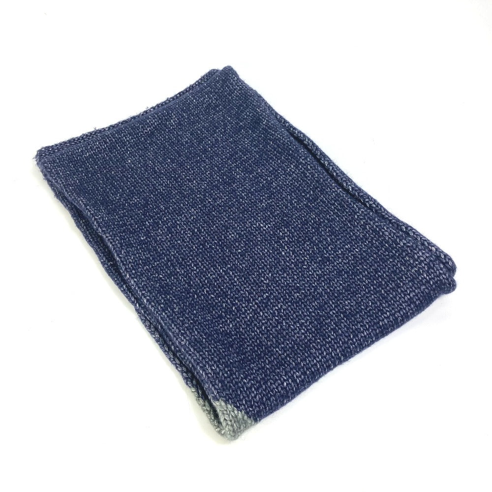 FENDI F ロゴ ニット マフラー ウール レディース ネイビー系 - brandshop-reference