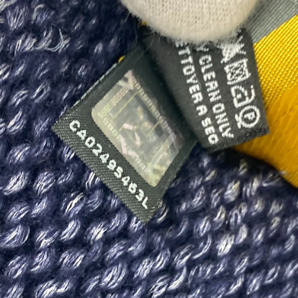 FENDI F ロゴ ニット マフラー ウール レディース ネイビー系 - brandshop-reference