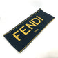 FENDI ロゴ バイカラー マフラー ウール メンズ