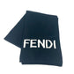 FENDI ロゴ バイカラー マフラー ウール ユニセックス ブラック - brandshop-reference