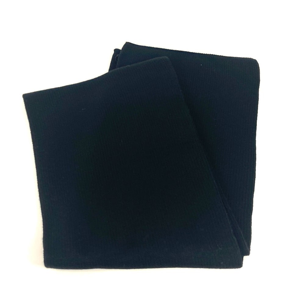 FENDI ロゴ バイカラー マフラー ウール ユニセックス ブラック - brandshop-reference