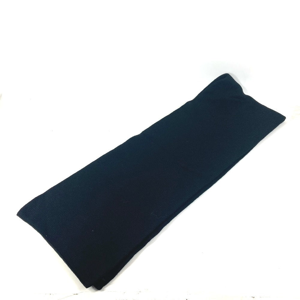 FENDI ロゴ バイカラー マフラー ウール ユニセックス ブラック - brandshop-reference