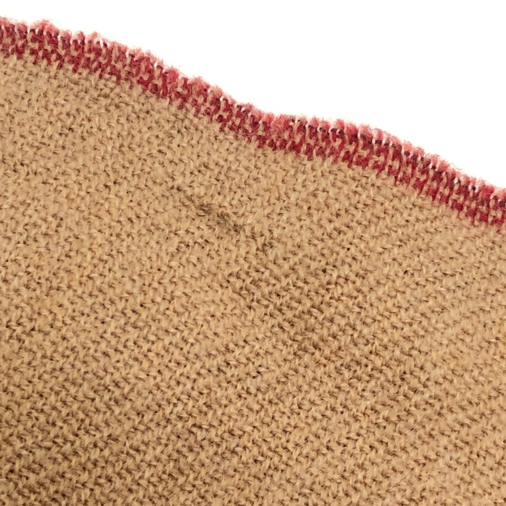 FENDI ズッカ柄 ファッション小物 防寒具 ストール リバーシブル マフラー ウール レディース レッド