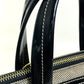 FENDI enamel Chameleon bag, 2-way shoulder bag/handbag, canvas/patent leather, women's, black