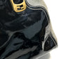 FENDI enamel Chameleon bag, 2-way shoulder bag/handbag, canvas/patent leather, women's, black