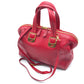 FENDI 8BL114 Mini Boston Bag, Chameleon Design, 2-Way Shoulder Bag, Crossbody Bag, Handbag, Leather, Women's, Red