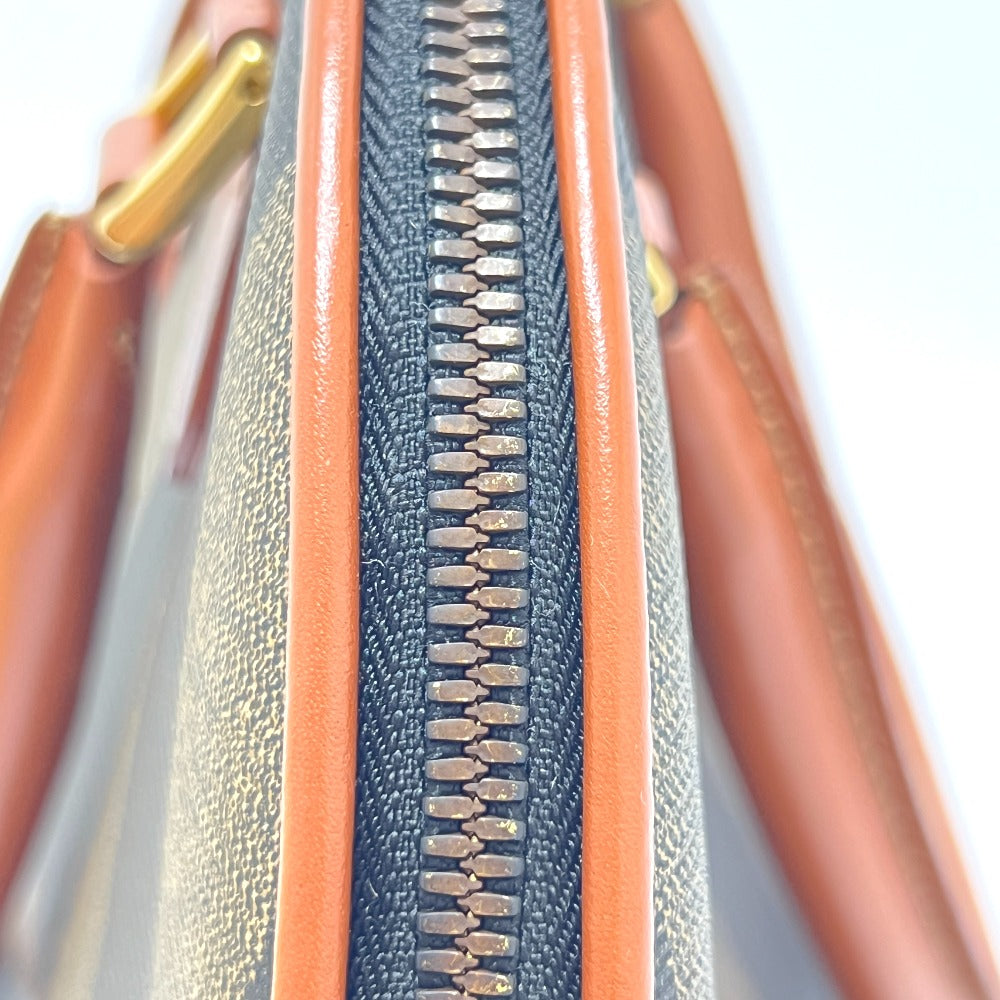 FENDI Pekan Bowling 2WAY Bag Shoulder Bag Crossbody Handbag PVC Women's Brown