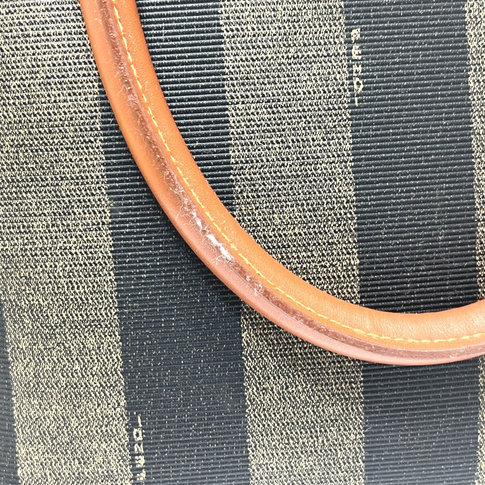 FENDI Pekan Bowling 2WAY Bag Shoulder Bag Crossbody Handbag PVC Women's Brown