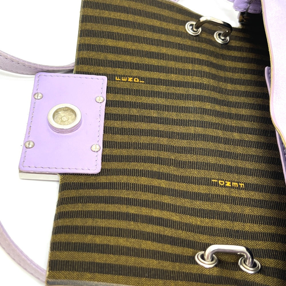 FENDI 7AS142 バゲット スマートフォンポーチ 2WAY ミニバッグ カバン バッグ ショルダーバッグ サテン レディース パープル
