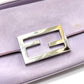 FENDI 7AS142 バゲット スマートフォンポーチ 2WAY ミニバッグ カバン バッグ ショルダーバッグ サテン レディース パープル