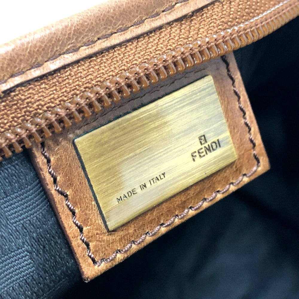 FENDI 7VS071 ロゴ ズッカ柄 カバン トートバッグ バッグ ハンドバック ボストンバッグ キャンバス/レザー レディース