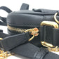 FENDI 7VA456 Calligraphy Studded Shoulder Bag Bag Bag Shoulder Bag Leather Women's Black