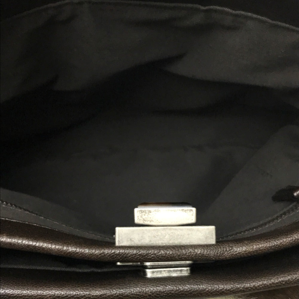 FENDI 8BT161 Peekaboo Fur Bag, Shoulder Bag, Fur, Women's, Dark Brown