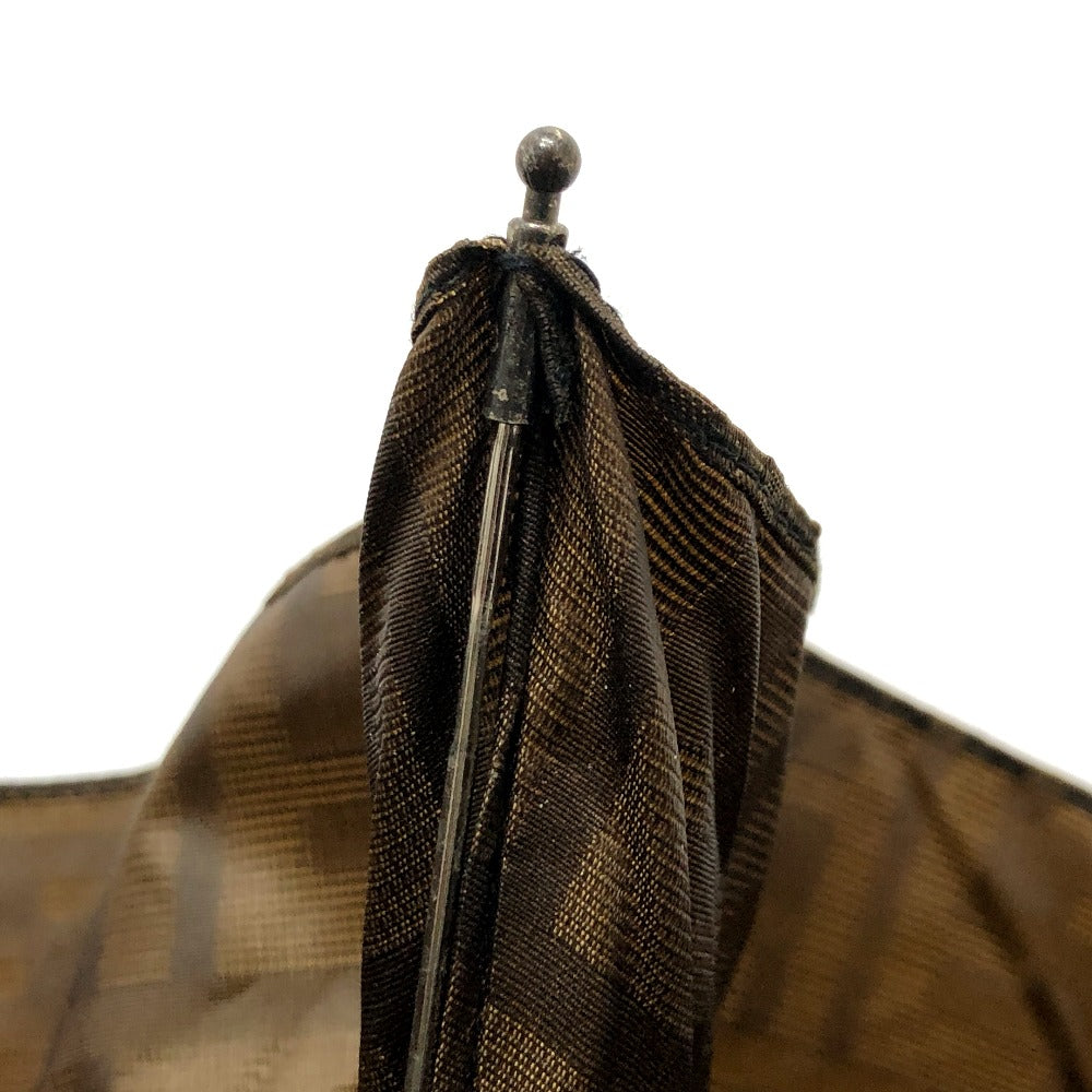 FENDI ズッカ柄  アンブレラ ケース付き 折りたたみ傘 傘 キャンバス レディース ブラウン - brandshop-reference