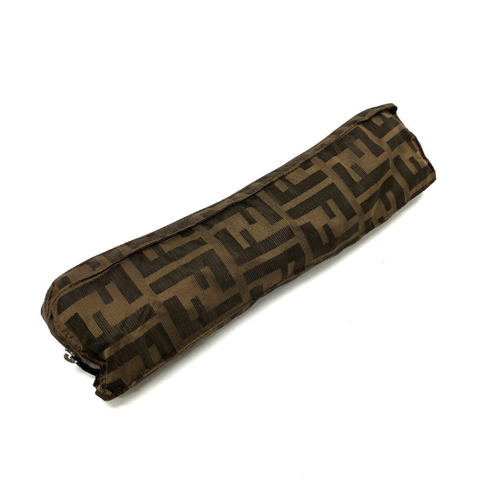 FENDI ズッカ柄  アンブレラ ケース付き 折りたたみ傘 傘 キャンバス レディース ブラウン - brandshop-reference