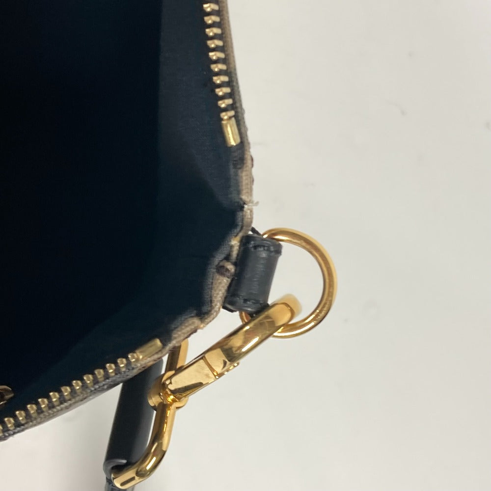 FENDI 7VA470 マルチカラーロゴ レインボー 斜め掛け カバン ショルダーバッグ PVC レディース ブラウン