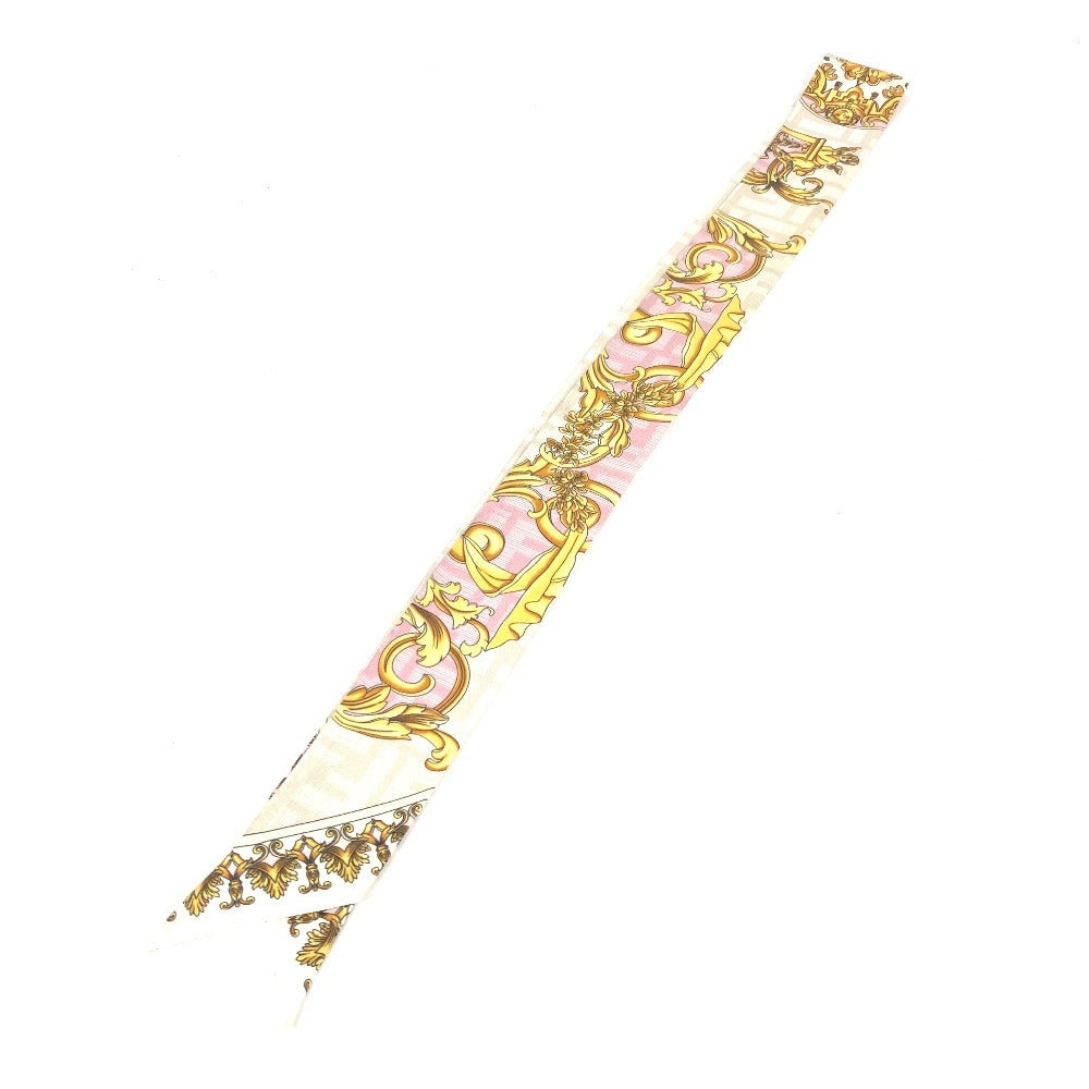 FENDI ヴェルサーチコラボ フェンダーチェ ラッピー FENDACE VERSACE バンドースカーフ スカーフ シルク レディース ピンク - brandshop-reference