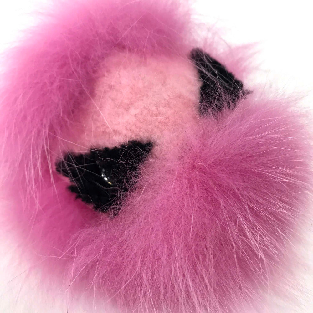 FENDI BAG BUGS バッグバグズ カバン キーリング キーホルダー チャーム ファー レディース ピンク