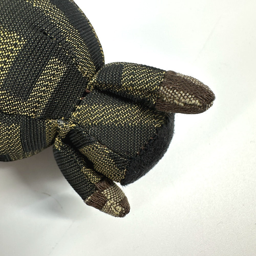 FENDI A BATHING APE アベイシングエイプ コラボ ズッカ マイロ ストラップ バッグチャーム キーホルダー チャーム キャンバス ユニセックス ブラウン - brandshop-reference