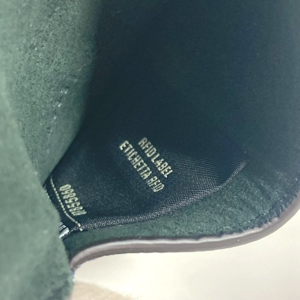 FENDI バケット型 バッグ型 キーリング キーホルダー バッグチャーム チャーム レザー ユニセックス ネイビー - brandshop-reference