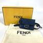 FENDI バケット型 バッグ型 キーリング キーホルダー バッグチャーム チャーム レザー ユニセックス ネイビー - brandshop-reference