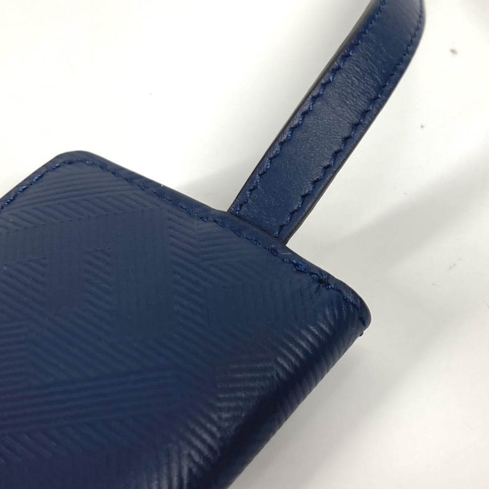 FENDI バケット型 バッグ型 キーリング キーホルダー バッグチャーム チャーム レザー ユニセックス ネイビー - brandshop-reference