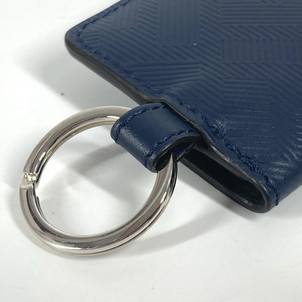 FENDI バケット型 バッグ型 キーリング キーホルダー バッグチャーム チャーム レザー ユニセックス ネイビー - brandshop-reference