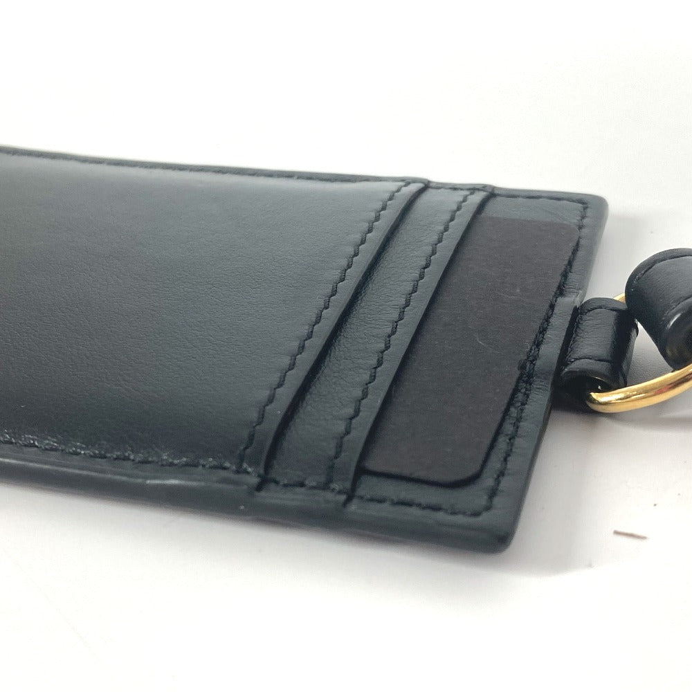 FENDI ヴェルサーチ コラボ VERSACE ロゴ フェンダーチェ FENDACE ズッカ ストラップ付 名刺入れ パスケース カードケース PVC ユニセックス ブラウン - brandshop-reference