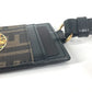 FENDI ヴェルサーチ コラボ VERSACE ロゴ フェンダーチェ FENDACE ズッカ ストラップ付 名刺入れ パスケース カードケース PVC ユニセックス ブラウン - brandshop-reference