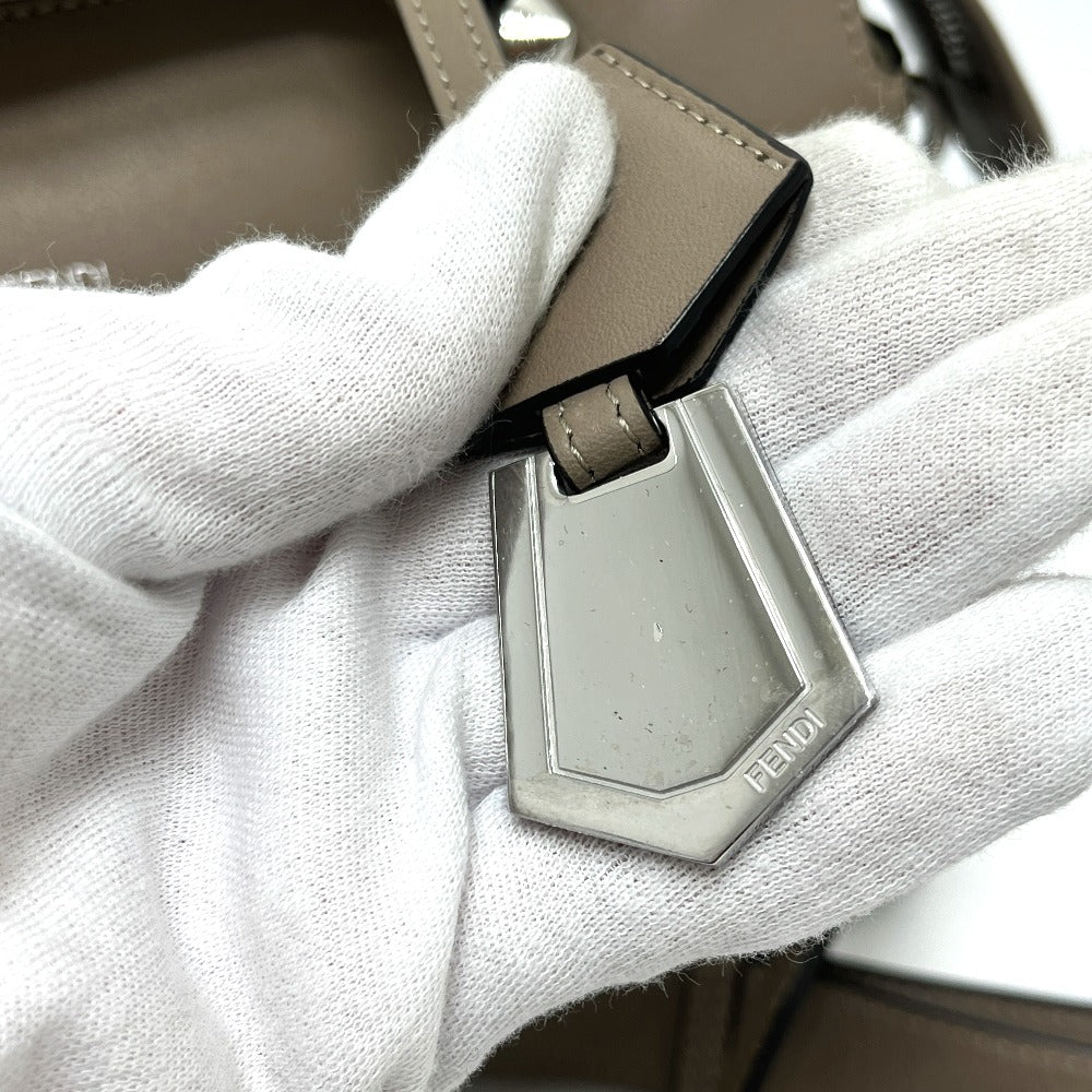 FENDI 8BL146 バイザウェイ カバン 2WAY ショルダーバッグ ハンドバッグ レザー レディース グレージュ ベージュ