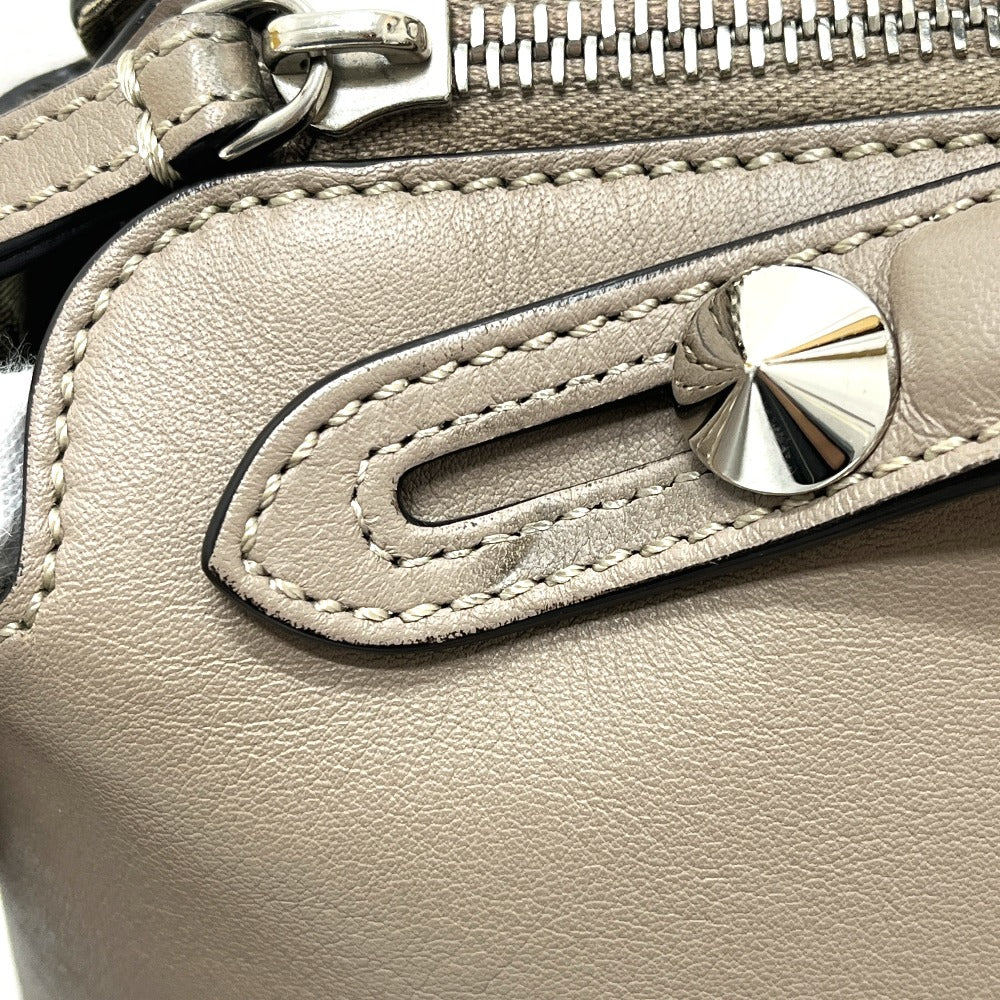 FENDI 8BL146 バイザウェイ カバン 2WAY ショルダーバッグ ハンドバッグ レザー レディース グレージュ ベージュ
