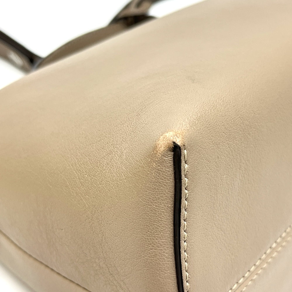 FENDI 8BL146 バイザウェイ カバン 2WAY ショルダーバッグ ハンドバッグ レザー レディース グレージュ ベージュ