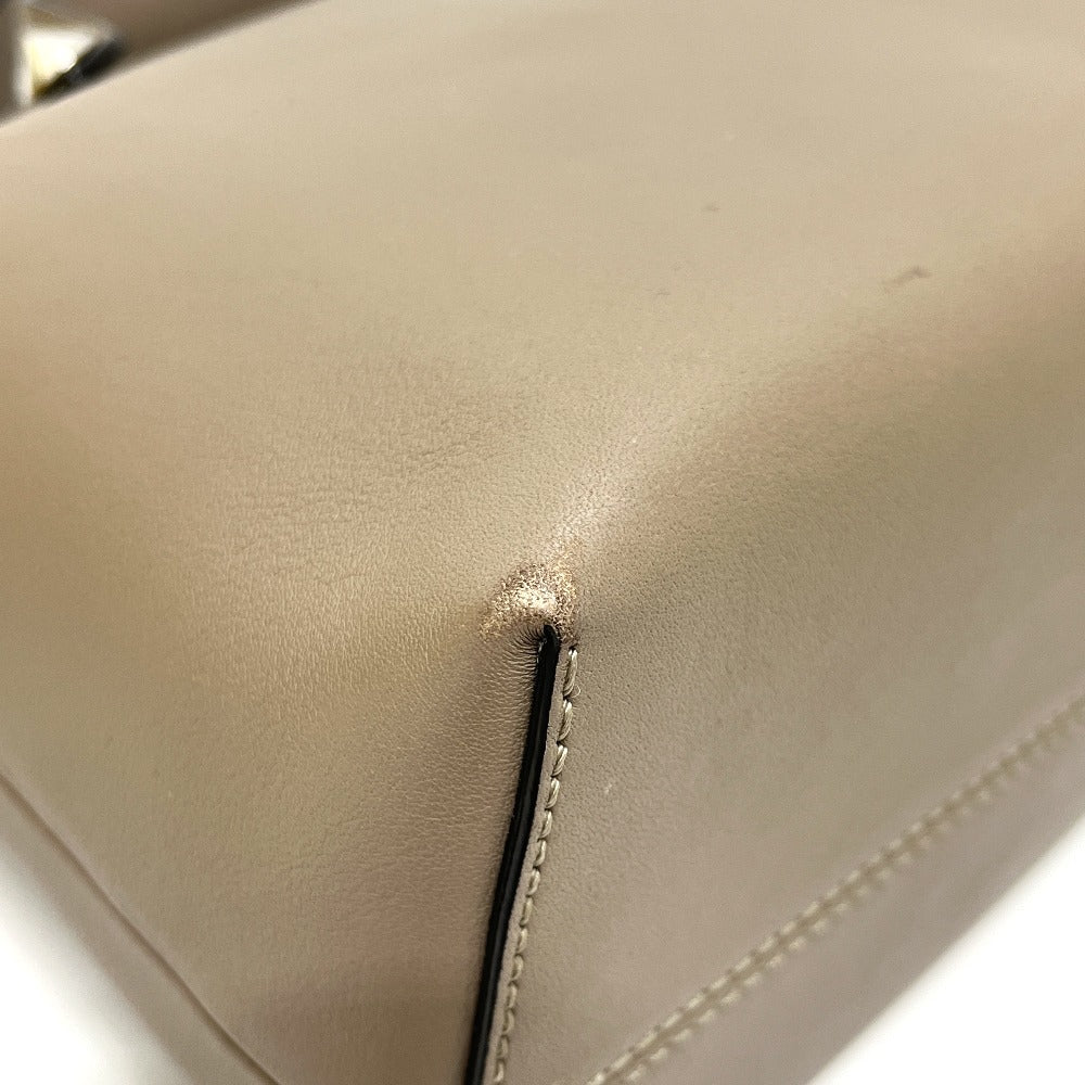 FENDI 8BL146 バイザウェイ カバン 2WAY ショルダーバッグ ハンドバッグ レザー レディース グレージュ ベージュ