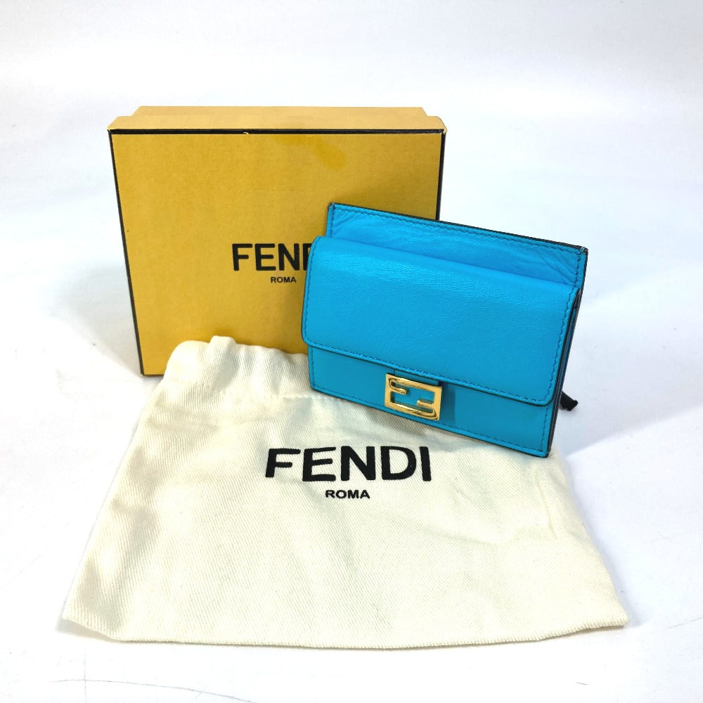 FENDI 8M0423 FF ロゴ ズッカ 小銭入れ 財布 コインケース レザー ...