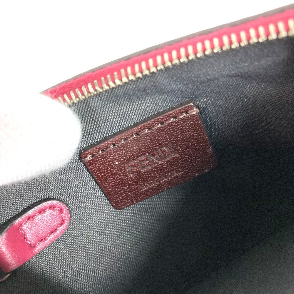 FENDI 8AP151 ハート スタッズ 財布 小銭入れ キーリング付き コインケース レザー レディース レッド - brandshop-reference