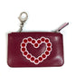 FENDI 8AP151 ハート スタッズ 財布 小銭入れ キーリング付き コインケース レザー レディース レッド - brandshop-reference