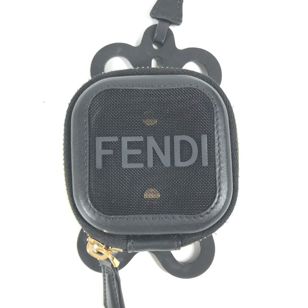 FENDI メッシュ ストラップ付 ロゴ スマホポーチ ケース iphone アイフォン スマホケース スマートフォンケース ラバー メンズ - brandshop-reference