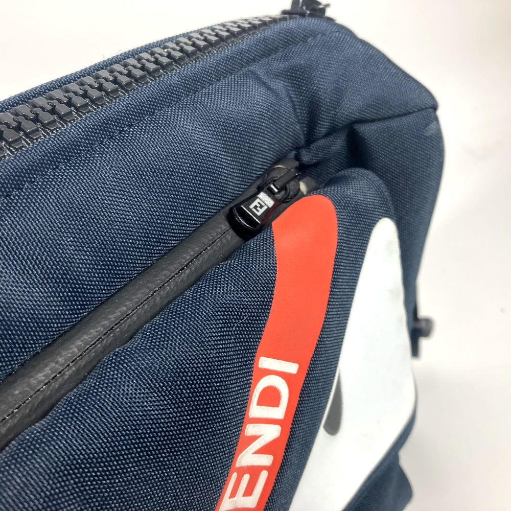 FENDI モンスターバグス ベビーカー用 カバン ポーチ ナイロン キッズ ネイビー - brandshop-reference