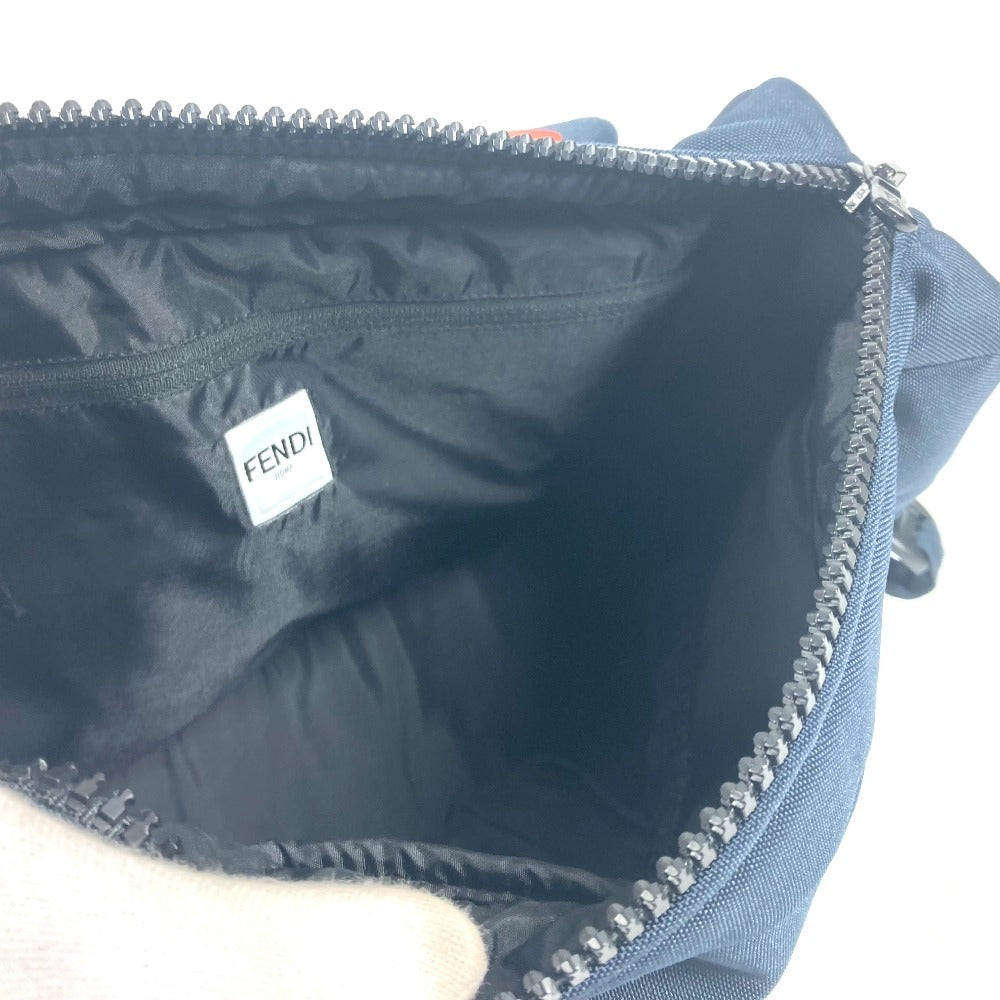 FENDI モンスターバグス ベビーカー用 カバン ポーチ ナイロン キッズ ネイビー - brandshop-reference